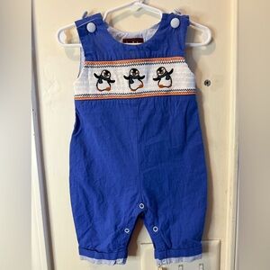 Lil. Cactus Smocked Penguins Longalls